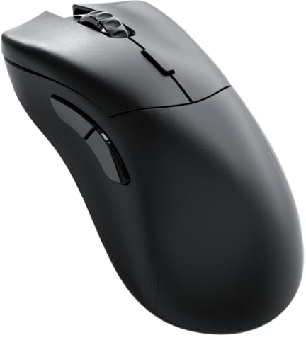 Glorious Gaming Model D 2 PRO 4K/8K Wireless Gaming Mouse - 2.4GHz 1ms delay, 4K/8K Polling, 100M clicks, 62g Superlight, Long Battery Life, 26K DPI, RGB, Ergonomic, 6 Buttons, PTFE Feet - Black