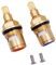 Violotoris 2 Pcs Mixer Tap Cartridge, Tap Cartridge Replacement, Rust-Proof, Two Color O-Ring, with Accessories, Easy to Rotate, for Bathrooms, Kitchens
