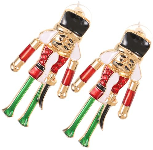 GALPADA 1 Paar Nussknacker-ohrringe Kostümohrringe Für Damen Ohrstecker Für Damen Statement-ohrringe Mädchen Ohrringe Süße Ohrstecker Fräulein Kleine Ohrstecker Persönlichkeit Legierung