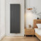 EMKE Heizkörper Vertikal 1800x620 mm, Flachheizkörper Mittelanschluss Design Heizkörper Flach Paneelheizkörper Doppellagig Wandheizkörper Anthrazit 2227 Watt