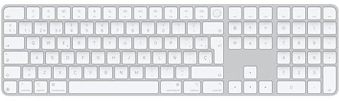 Apple Magic Keyboard con Touch ID y Teclado numérico para Modelos de Mac con Chip de Apple - Español - Teclas Blancas 