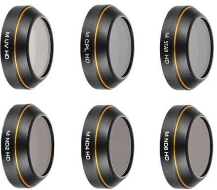 Filter für DJI Mavic Pro – UV Scrim, ND-Polarisator, CPL-Polarisator, Nanobeschichtetes optisches Glas, wasserdicht, beschlagfrei, kratzfest, leichter Luftfahrt-Aluminiumrahmen (UV CPL Star ND2 ND4