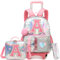 HTgroce Schulranzen mit Rollen f체r M채dchen, Kinderrucksack mit Rollen Trolley Schulrucksack f체r M채dchen,Schultrolley Rucks채cke