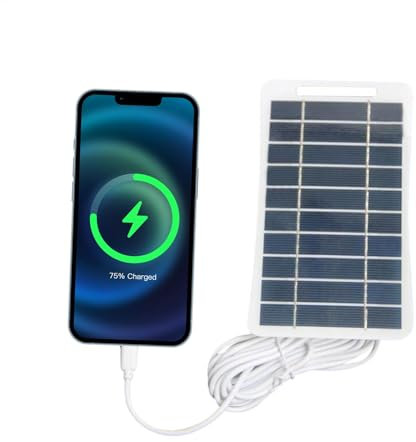 Solar Battery Charger, 2w 5v Camera Solar Panel, Adjustable Charging Pads, Small Devices Outdoor Home, Stable Bracket Mount, Charge Pad