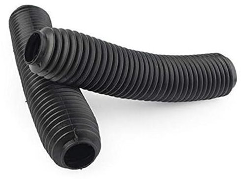 Vuzmode Motorrad Vorne, Gabelmanschetten 360 x 60mm Universal Stoßdämpfung Staubschutz Gummi, Gabel Abdeckung, 1 Paar, Schwarz Motorrad-Vorderradgabelabdeckung