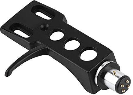 SUPYINI Turntable Phono Headshell Mount Ersatz durch 4 Bleidrähte, Universelles, Sauerstoffkupfer, Farbcodiert, Klare Hülse, Einfache Verbindung, Geeignet für Verschiedene Phono