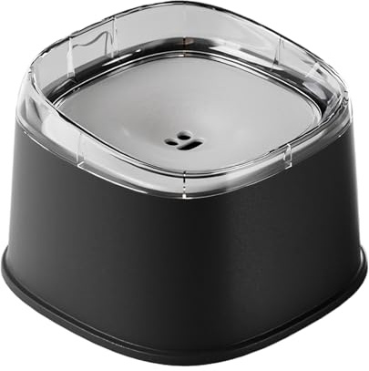 No Spill Water Bowl For Dogs & Cats,Splash Proof Pet Water Feeder Dispenser,Slow Drinking Feeder With Floating Disk,2000ml Large Capacity,Anti Splash Anti Choke Pet Bowl For Home,Travel,Non Slip Base