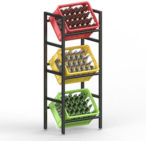 ViviDreamore 3 Tier Drinks Crate Rack