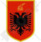 ALBANIEN Albanisches Wappen Abzeichen-Kamm, nationales Emblem 100mm Auto & Motorrad Aufkleber, Vinyl Sticker