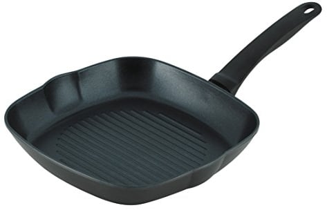 KUHN RIKON, Sarten grill antiadherente de aluminio EASY INDUCTION, apta para vitrocerámicas inducción, 26 cm