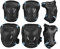 Sets de Protection Enfants Ados Adultes 6 Pièces Protège Genouillères Coudières Poignets Sport Attelles Pads Epais Genouillère Roulette Protections de Skateboard Réglable pour Roller Patinage Vélo