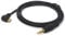 Câble auxiliaire coudé micro USB vers 3,5 mm pour voiture, plaqué or 3,5 mâle vers micro USB mâle
