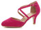 AJVANI mid high heel strappy crossover wedding sandals shoes size 4 37