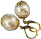 MadamLili - Echte Pusteblumen Ohrringe Gold - Handgefertigt - Vergoldet - Naturschmuck Löwenzahn Samen Trockenblumen Ohrhänger Set - Exklusive Schmuckbox