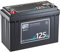 ECTIVE - LiFePO4 Lithium-Eisenphosphat Batterie LC125L LT12V 125Ah 1600Wh - Versorgungsbatterie bis -30°C mit BMS-System & Bluetoothfunktion - Aufbaubatterie für Boote, Van, Wohnwagen, Camper etc.