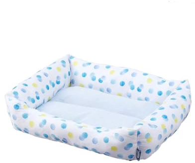Iris Ohyama, Cama térmica para Mascotas/Cama cómoda para Perros Durante Todo el año, Material Aislante, Asiento Acolchado, Bordes, para Gato & Perro pequeño - Pet Bed Sofa PCSB-20M - Punto