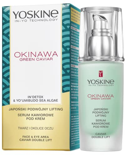 Yoskine Okinawa Green Caviar Serum Anti Aging Gesichtsserum mit grünem Kaviar Vitamin C 30ml