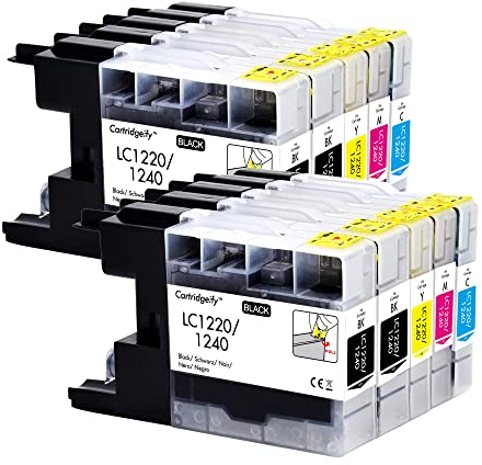 Cartridgeify 10er Pack LC 1220 1240 Druckerpatronen Kompatibel mit Brother LC1220 LC1240 Tintenpatrone Multipack, für DCP-J525W J725DW J925DW, MFC-J430W J5910DW J625DW J6510DW J6710DW J6910DW J825DW