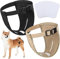 2er Packung Hündinnen Läufigkeitshose Waschbare Schutzhöschen Wiederverwendbare Hundewindeln Hundehose mit 6 Damenbinde Verstellbare Schutzhose für Weibchen Hunde Läufigkeit (L)
