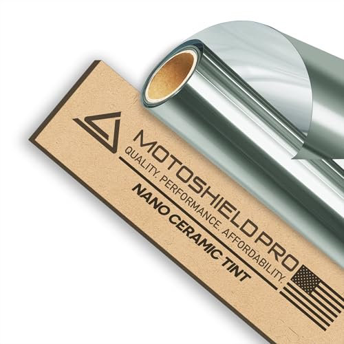DIY-MotoShield Pro Premium Nano Ceramic Tint (70% VLT) 24” in x 20’ ft Roll | Professional Window Film for Auto, Reduce Infrared Heat & Block UV by 99%