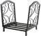 Kaminholzregal Outdoor Indoor Kamin Holz Rack Stapel Heavy Duty Schmiedeeisen Rahmen Holz Halter Kamin Werkzeug Zubehör for Feuerholz Organisatoren und Lagerung Brennholz-Lagerregale für draußen