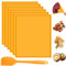 Avkast 6PCS Silicone Dehydrator Sheets with Edge, Fruit Leather Trays Compatible with Cosori CP267-FD,Non-stick Dehydrator Trays for Liquid Fruits Meat Vegetables Herbs with Silicone Scraper