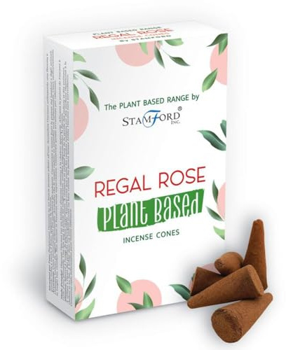 Ancient Wisdom 6 x Cônes d'encens à Base de Plantes-Regal Rose Incense, Multicoloured, Single