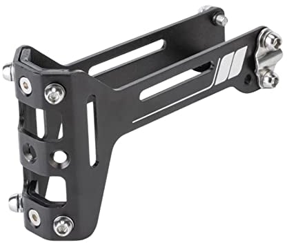 LOVIVER Multifunction Bike Bottle Cage Saddle Mount Adapter Wear Resistant Seat Rack Adapter Easy to Install Lightweight Stable for Bike Attachment, Black