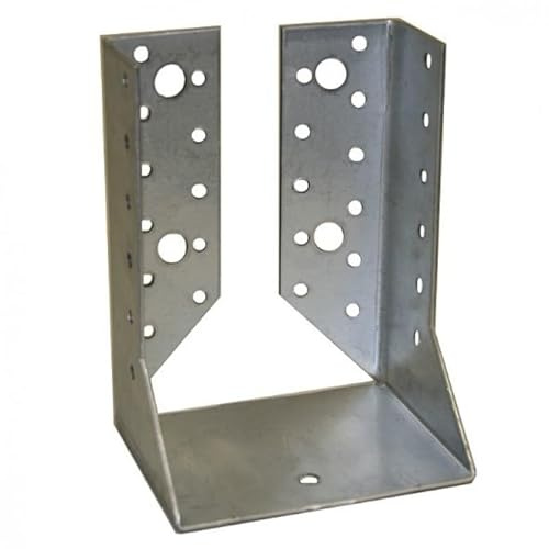 Balkenschuh innen für Balken 100x140mm, Stahl feuerverzinkt 1 Stück Balkenverbinder Verbinder Metallschuh