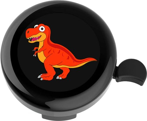 YeloYolker Kinder-Fahrradklingel, Niedliche Dinosaurier-Ringklingel für Jungen, Kleinkinder, Kinder-Fahrradlenker-Zubehör für Dreirad, Roller, Laufrad(T-Rex)