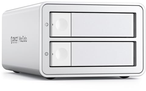 ORICO 2 Baia RAID Alloggiamento Esterno per Dischi Rigidi per HDD/SSD SATA da 2,5/3,5 pollici Fino a 2X 22TB, USB3.0 Type-B Docking station, Supporta RAID 0/1/PM (9928RU3)
