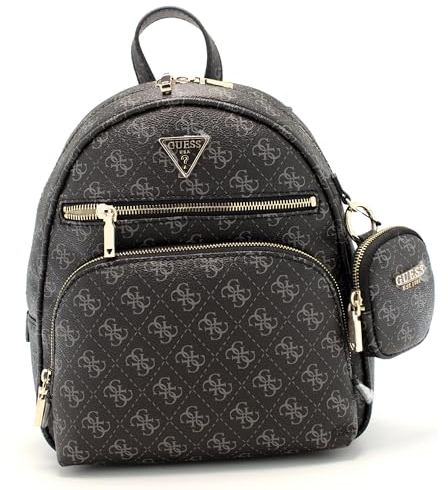 GUESS Power Play Tech Backpack M Dark Black Logo