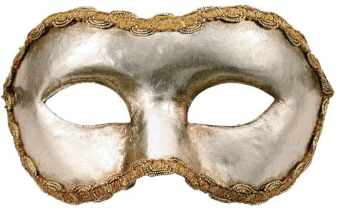 Colombina argento - Venezianische Maske silber - traditionell handgefertigt - Carnevale di Venezia