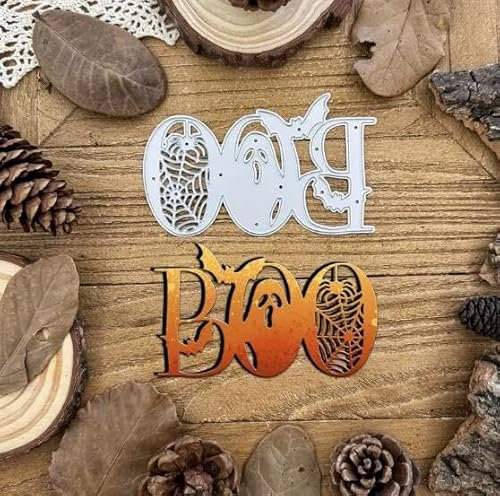 Halloween-Spinnennetz-Metall-Stanzformen, Happy Halloween, Ghost Boo, Stanzschablonen für DIY, Einladungskarten, Scrapbooking, Album, Prägepapier, Kartenherstellung