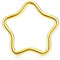 BodyBonita Septum Piercing 16G – 316L Edelstahl Nasenpiercing Nasenring Reifen für Damen Herren Helix Conch Piercings Tragus Daith Knorpel Piercing Gold 8 mm Star