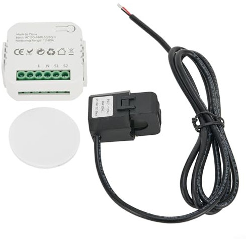 Moniteur d'énergie pour maison intelligente, compteurs d'électricité, courant mesurable de 0,2 à 80 A, contrôle de l'énergie domestique, moniteur d'électricité en temps réel/compteur avec application
