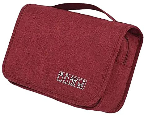 Sie Ihre Reisen mit Dieser stilvollen Kulturbeutel-Aufbewahrungstasche zum Aufhängen Koffer Weichschale Blau (Wine, One Size)
