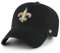 '47 NFL New Orleans Saints Clean Up Unisex-Baseballkappe, Verstellbarer Riemenverschluss, Einheitsgröße, Team Logo, Farbe Schwarz