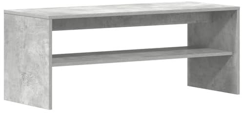 vidaXL TV-Schrank Betongrau 100x40x40 cm Holzwerkstoff, TV-Möbel, TV-Board, TV-Sideboard, TV-Ständer, TV-Bank, Fernsehschrank, Fernsehtisch