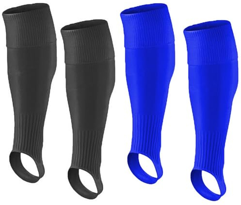 Chyuxinda 2 Paar Erwachsener Fußball Stutzen Fußball Sleeves Tubes Fußballstutzen Stegstrümpfe für Herren Mädchen