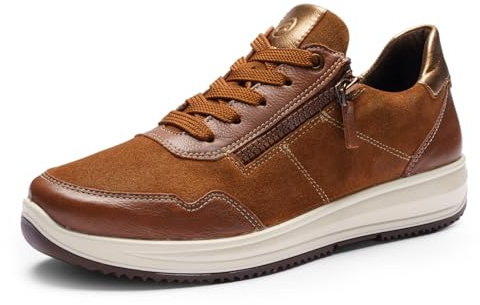 ara Damen Osaka 3.0 Sneaker, Cognac Nuts Whisky, 41 EU Weit