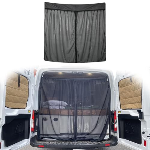 Junhui Magnetischer Insektenschutz für Transit Custom, Auto Heckklappe Fliegengitter für Van, Kofferraum Camping Belüftung Moskitonetze, Universal Fliegengitter Auto Insektennetz, 135 * 145cm