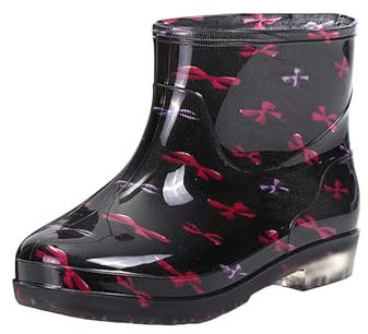 Laquieio Stivali Di Gomma Corti Offerta Donna Adulto All'aperto Stivali D'acqua Moda Nuovi stili per le donne Stivali Alti Stivali da Acqua Donna Pioggia Offerta, b, 41 EU