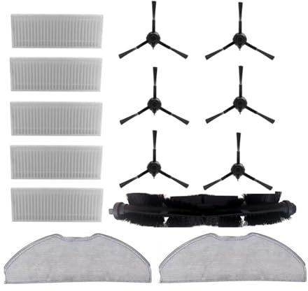 Cepillo Lateral con Rodillo y paño HEPA Compatible con aspiradoras robóticas Tefal Rowenta ROWENTA X-PLORER 75 RR8577WH(As Shown)