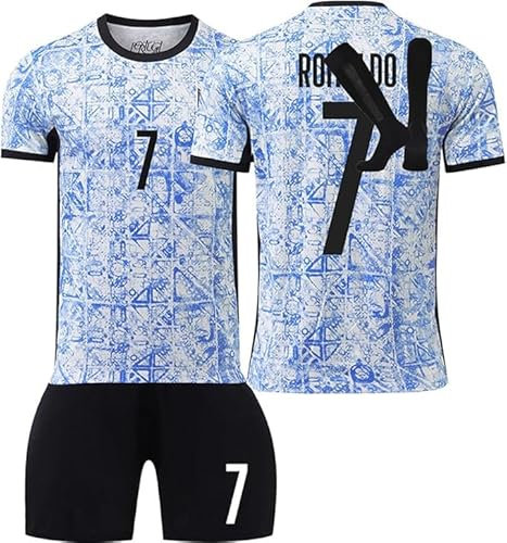 Maillot et Ensemble de Foot 3 Pièces Enfant et Adultes, Tenue Football pour Homme Garçon, Vêtement Sport Tshirt, Shorts et Chaussette Set
