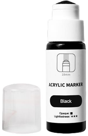 Graffiti Supplies - 60ml Paint Marker, Durable Permanent Pen | Wide Tip Waterproof Mop Marker For Wood Wood Glass Metal Art Drawing