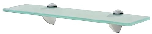Frdhee Wandregal Küche Regalbrett, Schweberegal Glas 40x20 cm 8 mm für Wohnzimmer, Schlafzimmer, Kinderzimmer, Küche und Badezimmerwand