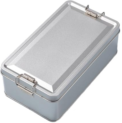 Latta per biscotti antipolvere - Scatola portaoggetti in metallo, Porta caramelle da cucina, Contenitore per organizer da scrivania | Latta per biscotti in metallo per caramelle, caffè, tè, cioccolato