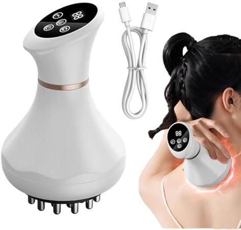 Hozaenwa Massageur Musculaire | Massant Manuel Apaisant avec Fonction Chauffante,Appareil De Massage À Main | pour le Dos Nuque Bras Jambes Abdomen Épaules Hommes Femmes