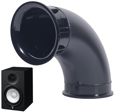 Curvedspeakerportstube - Bassreflex-Lüftungsauslass für Lautsprecherschränke, Subwooferportstube | Kompatibel mit Lautsprecherboxen für 5-12 Zoll Subwoofer
